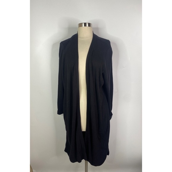 Talbots Petite Ribbed Long Sleeve Open Front Cardigan - Picture 1 of 10